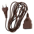 ZENITECH - Rallonge 5m - HO3VVH2F 2x0,75mm² 6A - marron - Zenitech - vignette