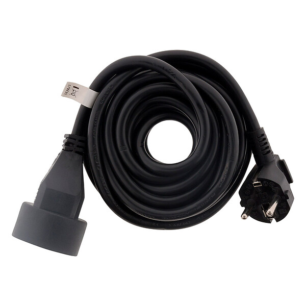 ZENITECH - Prolongateur 16A 2P+T HO5VV-F 3G1,5mm² - noir 3m - Zenitech - large