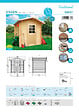 SOLID - Abri de jardin Essen - Porte semi-vitrée - Kit ventilation - 3.92m2 - vignette