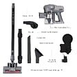 KITCHEN MOVE - Aspirateur balai animaux SILENT Noir Aluminium 160W - vignette