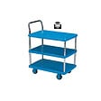 STOCKMAN - Servante plastique PP3/200 200kg 3 plateaux 730x490mm Stockman - vignette