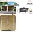 SOLID - Kiosque en bois avec parois SOLID 437x437cm - vignette