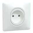 SCHNEIDER ELECTRIC - Ovalis Monobloc Prise de courant à puits 2P 16A bornes vis - Blanc - vignette