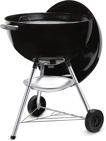 WEBER - Barbecue à charbon de bois BAR B KETTLE - Noir - Diamètre 57 cm - large
