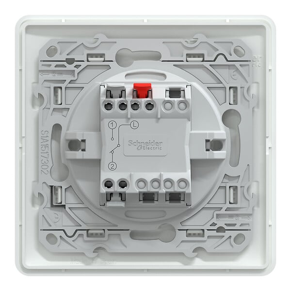 SCHNEIDER ELECTRIC - Ovalis - Monobloc - Interrupteur va et vient - 10AX - Blanc - large