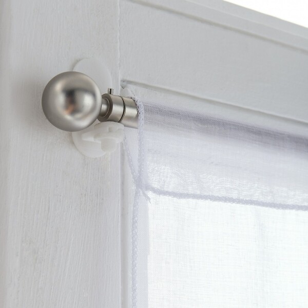 CENTRALE BRICO - Vitrage tamisant, Orion gris/argent l.90 x H.160 cm - large