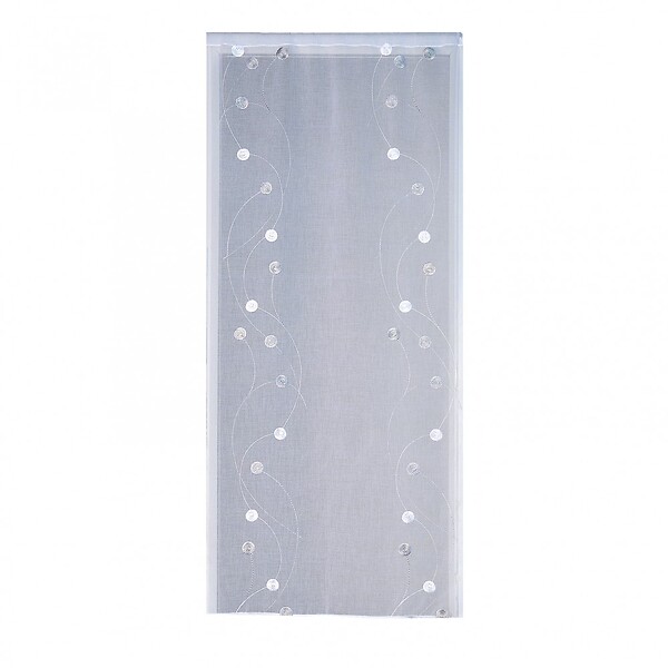 CENTRALE BRICO - Vitrage tamisant, Orion gris/argent l.90 x H.160 cm - large