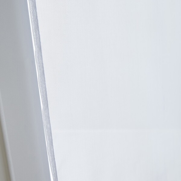 CENTRALE BRICO - Paire de vitrages transparent, Idealis blanc l.60 x H.120 cm - large