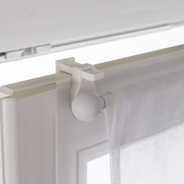 CENTRALE BRICO - Paire de vitrages tamisant, Leo blanc l.60 x H.120 cm - large