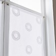CENTRALE BRICO - Vitrage tamisant, Cosmos blanc/argent l.90 x H.210 cm - vignette
