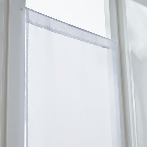 CENTRALE BRICO - 2 barres Rondes Diam. 7 mm blanc brillant 50/80 cm acier - large