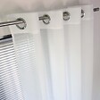 CENTRALE BRICO - Voilage tamisant, Niagara blanc-blanc n°1 l.140 x H.260 cm - vignette