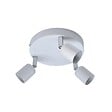 CENTRALE BRICO - Plafonnier 3 spots, fer blanc Basic - vignette