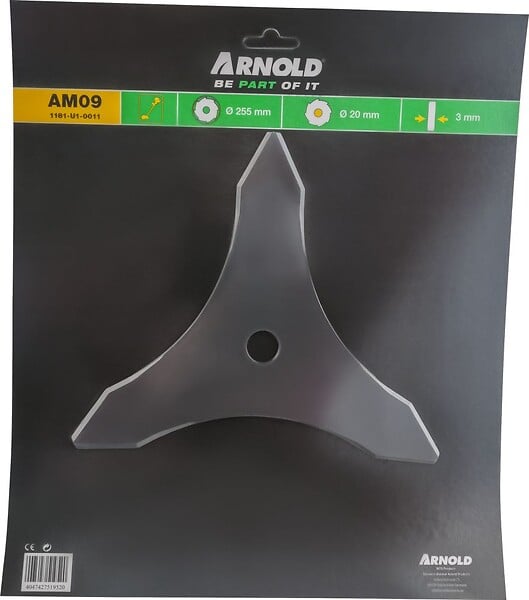 CENTRALE BRICO - Lame de débroussailleuse 25,5Â cm - alésage 20Â mm - large