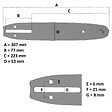 GT GARDEN - Guide 10 pouces (26 cm) avec lot de 3 chaînes 40 maillons pour tronçonneuse élagueuse 25 cm3 - vignette