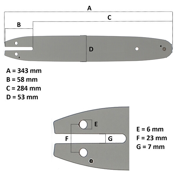 GT GARDEN - Guide 12 pouces (30 cm) pour multifonction 4 en 1 et outil sur perche - large