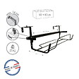 CENTRALE BRICO - Support jardinière extensible anthracite - 65 à 84x18 cm - Acier époxy - vignette