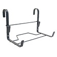 CENTRALE BRICO - Support jardinière crochet fer plat anthracite - 35x18 cm - Acier époxy - vignette