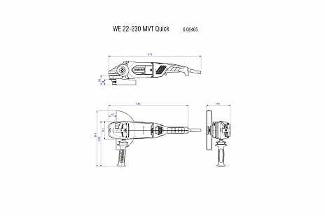 METABO - Meuleuse 230 mm filaire WE 22-230 MVT - large
