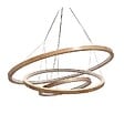C-CREATION - Lustre Céclon LED Bois coloris naturel 3 cercles tailles différentes - vignette