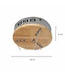 C-CREATION - Lustre Céclon LED Bois coloris naturel 3 cercles tailles différentes - vignette