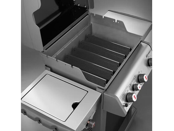 WEBER - Lot de 5 barres Flavorizer acier émaillé pour barbecue gaz Spirit 300 - large