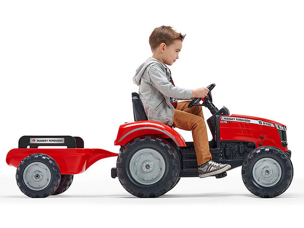 FALK - Tracteur enfant Massey Ferguson avec remorque 3 à 7 ans - Falk - large