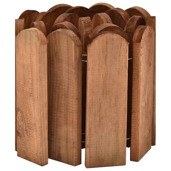 VIDAXL - vidaXL Rouleaux de bordure 3 pcs 120 cm bois de pin imprégné - large