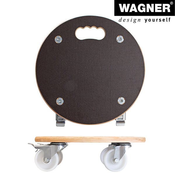 WAGNER - Support à roulettes pour pot de fleur MAXIGRIP Diam 38 x 11 cm - large
