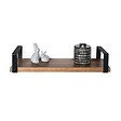 CENTRALE BRICO - Equerre Style industriel en acier mat noir, H.10.6 x P.21 cm - vignette