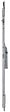 FERCO - Crémone têtière F15 ajustable L 1479mm cote D 980mm à  panneton - FERCO - G-20395-15-0-1 - vignette