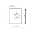 VACHETTE - Serrure V135 60x35 droite cylindre 20 x 28mm - VACHETTE - 11712000 - vignette