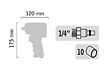 GENERAL PNEUMATIC - Coffret de clé à  chocs pneumatique 1/2'' + douilles courtes à  chocs 1/2'' - GENERAL PNEUMATIC - GP1313BC - vignette