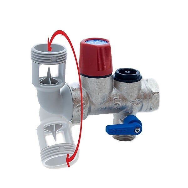 WATTS INDUSTRIES - Groupe de sécurité coudé SFR 34 inox Watts  2252571 - large