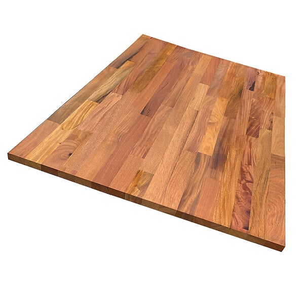FORESTEA - Tablette acajou massif huilé lamellé collé abouté 2000 x 500 x 18 mm - FSC 100% - large