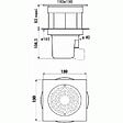 DELABIE - Siphons de sol Délabie avec grille inviolable inox  682001 - vignette