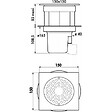 DELABIE - Siphons de sol Délabie avec grille inviolable inox  682001 - vignette