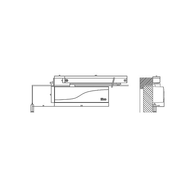 ISEO - Fermeporte modèle IS 65 - large
