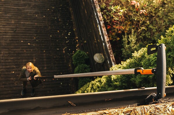 FISKARS - Manche télescopique pour les outils à main - QuikFit - 230 à 400cm - large