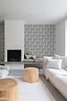 GRANDECO - Papier peint expanse intisse motif boaz blanc - vignette