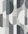 GRANDECO - Papier peint expanse intisse motif aaron gris - vignette