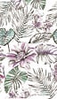 GRANDECO - Papier peint panoramique wild lilles lilas - vignette