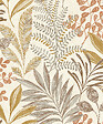 GRANDECO - Papier peint vinyle intisse - Exotic orange - vignette