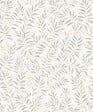 GRANDECO - Papier peint vinyle intisse little flower gris - vignette
