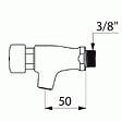 DELABIE - Robinet temporisé Tempostop mural 15x21 eau froide 746000 - vignette