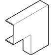 OBO BETTERMANN - Angle plat MS 22X10mm REHAU 265796 - vignette