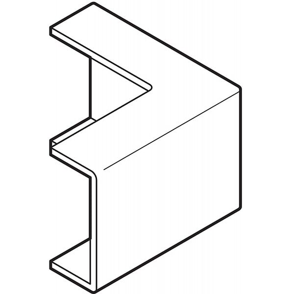OBO BETTERMANN - Angle plat MS 22X10mm REHAU 265796 - large