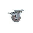 AVL - ROULETTE SATURNE GRISE 100MM PIVOTANTE A FREIN - vignette