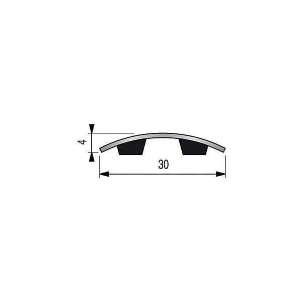 DINAC - Barre de seuil adhésive Dinac 073 m laiton poli  071123 - large