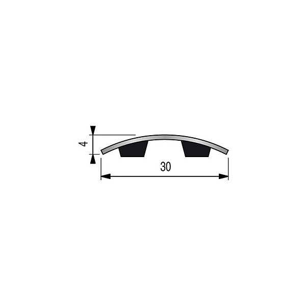 DINAC - Barre de seuil adhésive Dinac 083 m laiton poli  071133 - large